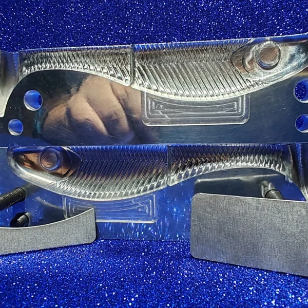 open pour swimbait aluminium mold